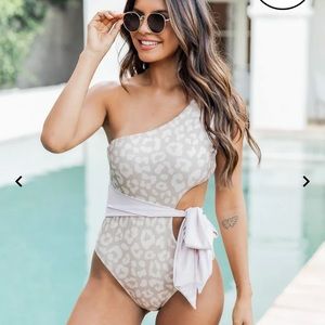 Pink Lily One Piece Swimsuit